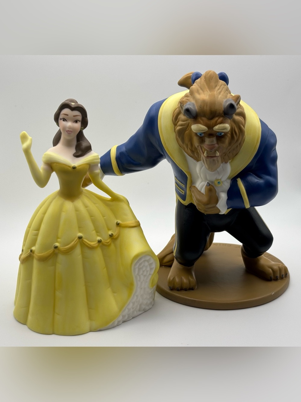 Vintage Disney Beauty and the Beast Ceramic Figurine Set